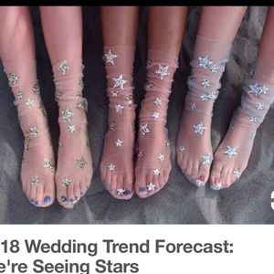 Free people sparkle star socks